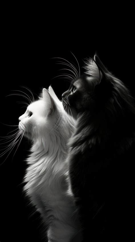 Photography cute cats photography monochrome | Premium Photo - rawpixel