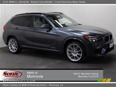 Mineral Grey Metallic - 2015 BMW X1 xDrive28i - Coral Red/Grey-Black ...