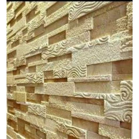 Designer Sandstone Wall Cladding Tile X Mm At Sq Ft In