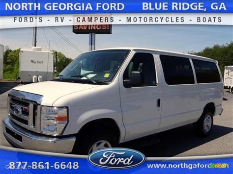 Oxford White Ford E Series Van E Xlt Passenger Van