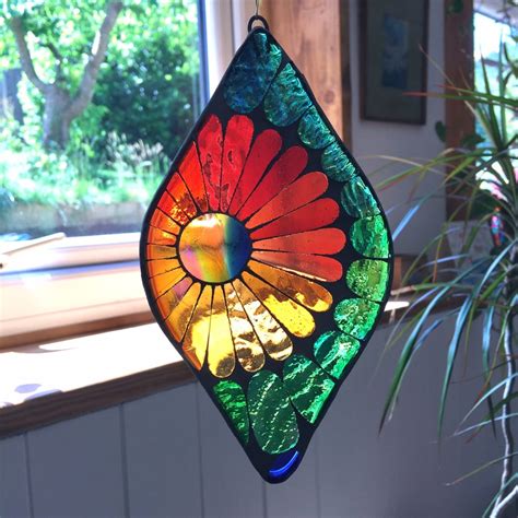 Stained Glass Mosaic Droplet Ref 125 Siobhan Allen