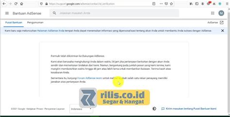 Cara Memasukan Nomor Rekening Di Google Adsense Google Adsense Mobile