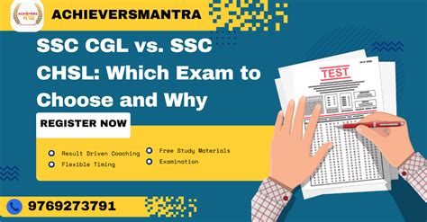 Ssc Cgl Vs Ssc Chsl Which Exam To Choose And Why Achievers Mantra Clat Cat Exams