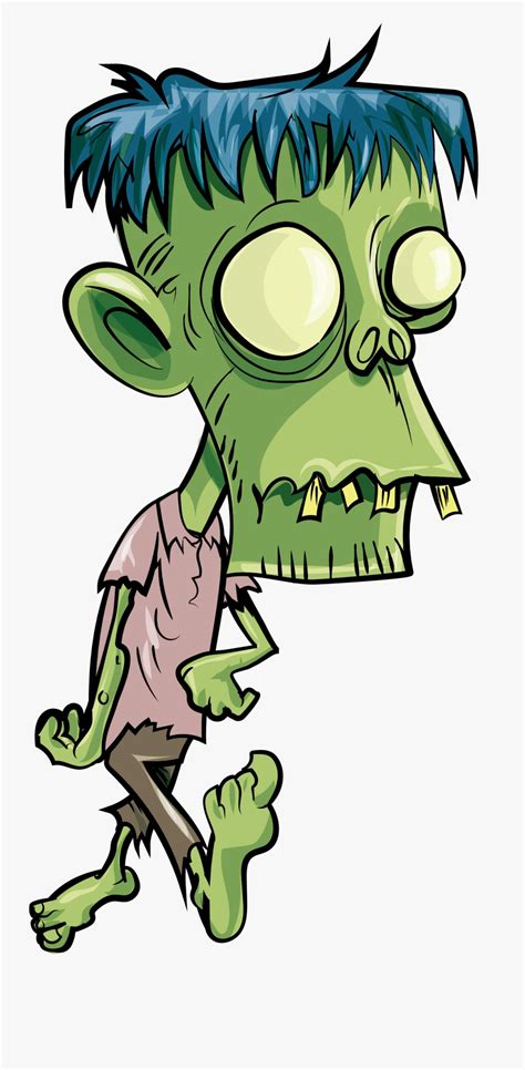 Cartoon Zombie Transparent Background Png - Transparent Background Zombie Animated , Free ...