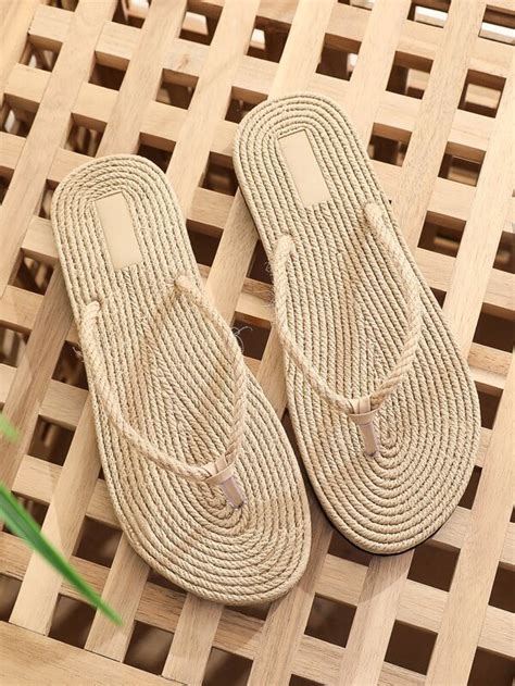 Chanclas Minimalista Lino Moda De Mujer Shein M Xico