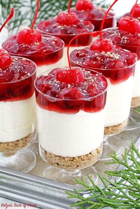 No Bake Cherry Cheesecake Parfaits Valyas Taste Of Home No Bake