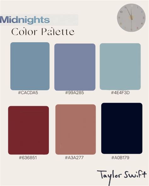 Palette midnights taylor swift | Taylor swift, Taylor swift album ...