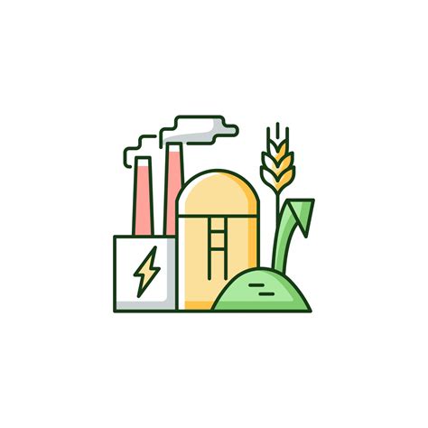 Production Of Biomass Energy Rgb Color Icon 3539281 Vector Art At Vecteezy