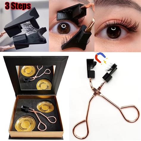 Hot Sale 1 Set Magnetic Eyelashes Applicator Clip No Glue Need Easy Apply Eyelashes Tools