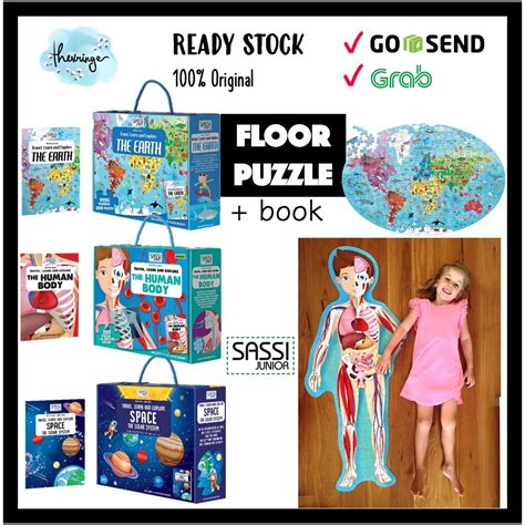 Jual Sassi Junior Travel Learn Explore Pcs Puzzle Box Earth Human