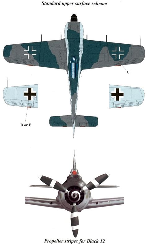 EagleCals EC 48 011 Fw 190 A 8 S And A 9 S JG 1 JG 54 JG 301