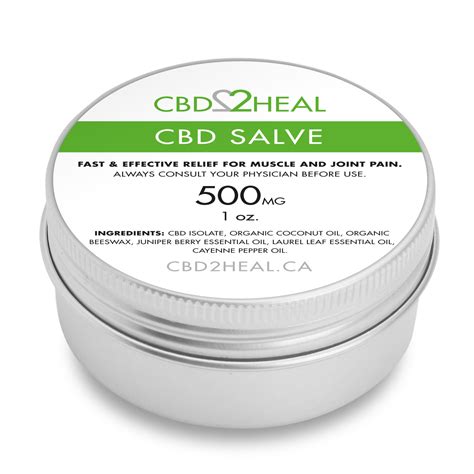 Cbd2heal Cbd Healing Salve Cream 500mg Cbd2heal