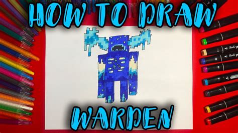 VERY EASY How To Draw The Warden From Minecraft Step By Step Drawing