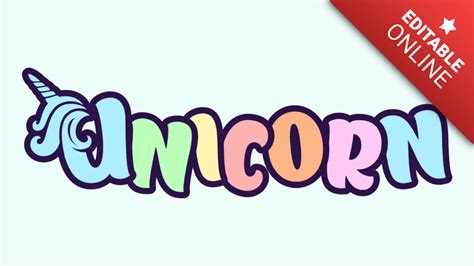 Unicorn Font Text Effect Generator