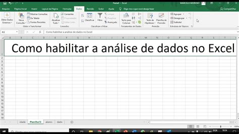 Habilitar An Lise De Dados Excel