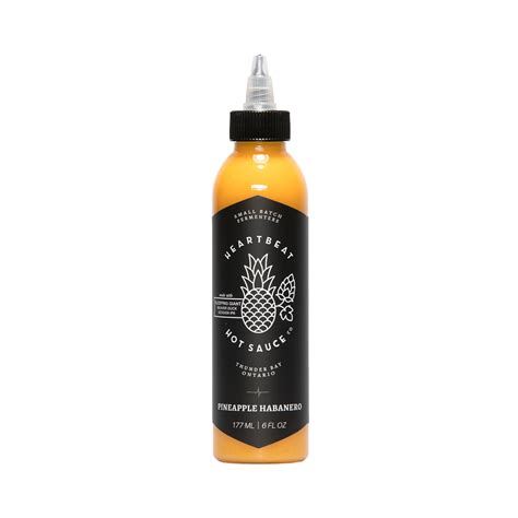 Heartbeat Pineapple Habanero Hot Sauce 177ml Vegan Supply