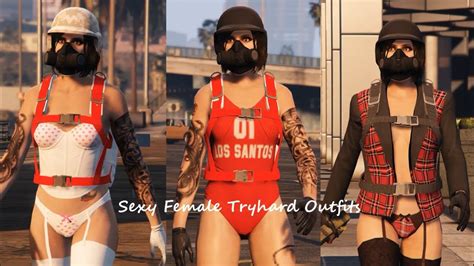 Gta Online Sexy Female Tryhard Outfits Plus Two Random Outfits