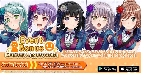 BanG Dream GBP On Twitter Event Bonus Members Type Gacha Has