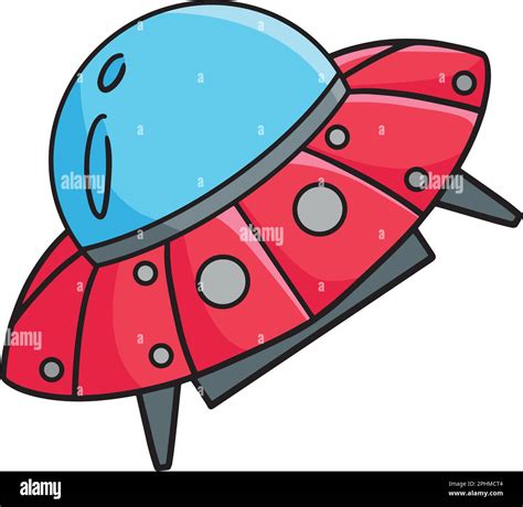 UFO Spaceship Cartoon Colored Clipart Illustration Stock Vector Image