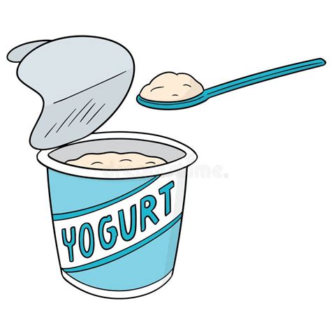 Fondo Del Helado Del Remolino Del Yogur Del Vector Ilustración Del