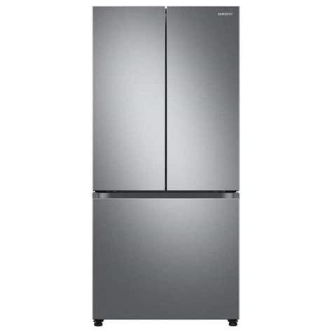 Samsung 33 In W 25 Cu Ft 3 Door French Door Smart Refrigerator In