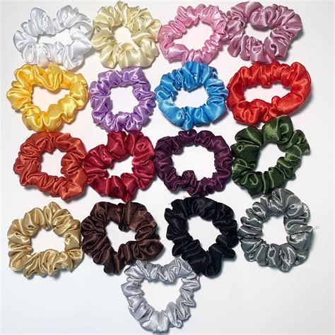 Mini Satin Scrunchie Variety Pack Hair Protectant For Hair Etsy