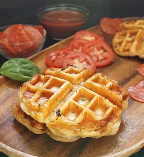 Pepperoni Pizza Waffles Bijoux Bits