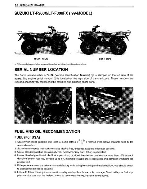 SUZUKI LTF300 LTF300F KING QUAD 300 Full Service & Repair Manual 1999-2004