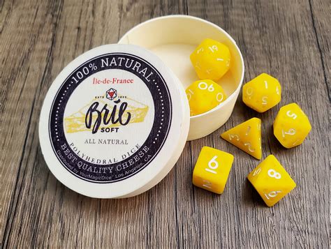 Cheese Themed Dice Set D D Dice Dungeons And Dragons Etsy