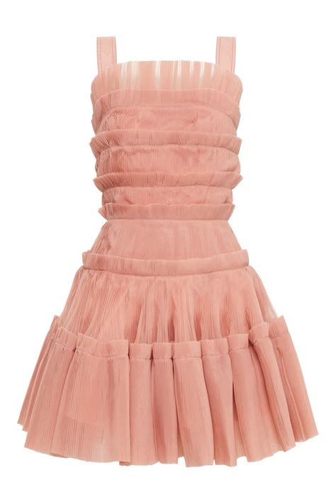 Jacinto Pleated Mini Dress Nude Pink Mini Dress Pleated Mini Dress Dress