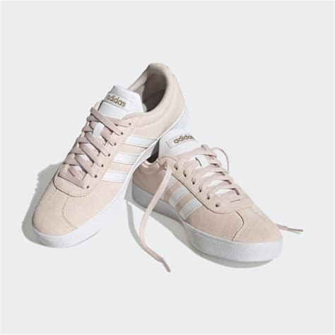 Adidas Vl Court Suede Shoes Pink Adidas Uk