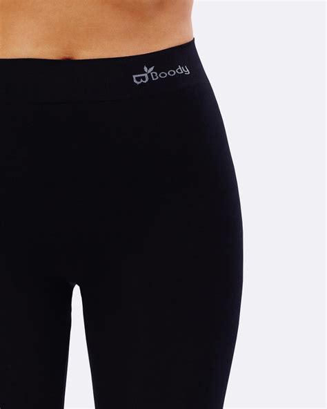 Boody Bamboo Crop Leggings - Black - Boody