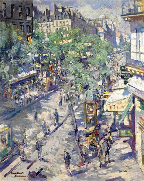 Boulevard De Sebastopol Painting Constantin Alexeevich Korovin Oil