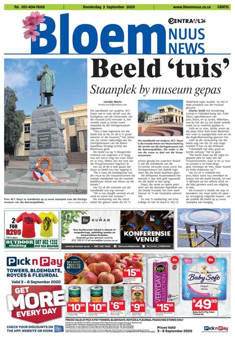 Bloem Newsnuus September 03 2020 Newspaper Get Your Digital