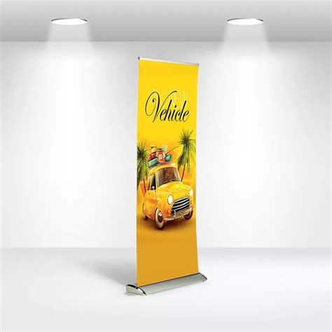 Deluxe Retractable Banner 33x81 Redtide Canopies