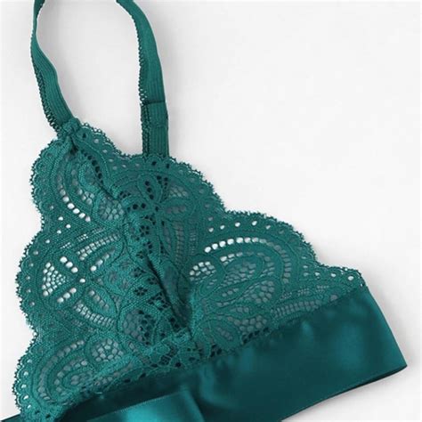 Sexy Sleepwear V Neck Bralette And Pantie Intimate Lingerie Power Day Sale