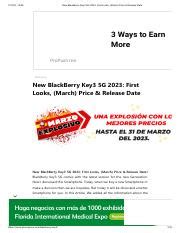 New BlackBerry Key3 5G 2023 First Looks March Price & Release Date.pdf - 17/3/23 15:09 New ...