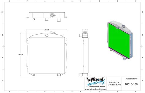 Wizard Cooling Inc 10513 100 1946 1948 Chevrolet Street Rod Aluminum