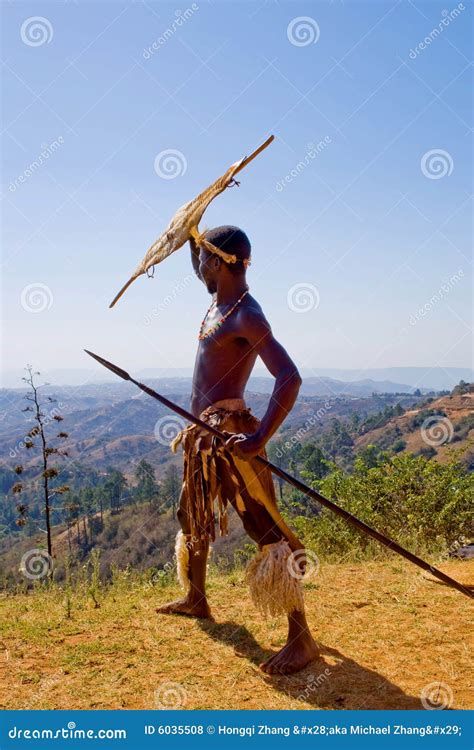 Zulu Warrior Editorial Stock Photo Image Of Black Local 6035508