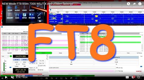 New Mode Ft Icom Wsjt X And Jtalert Settings Youtube