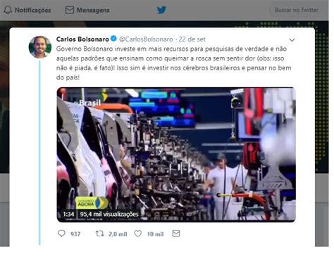 Nota De Repúdio às Declarações De Carlos Bolsonaro