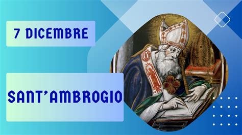 7 Dicembre Sant Ambrogio Di Milano YouTube