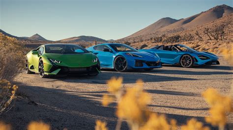 2023 Chevrolet Corvette Z06 vs. Lamborghini Huracán Tecnica, McLaren ...