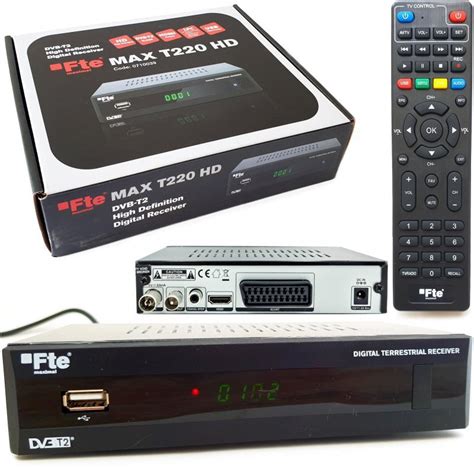 Tuner FTE T220 MAX H 265 DVB T T2 Dekodery I Tunery DVB T2 HEVC Do