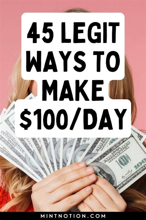 45 Creative Ways To Make 100 A Day Earn Money Online Fast Money Online Free Make Money Fast