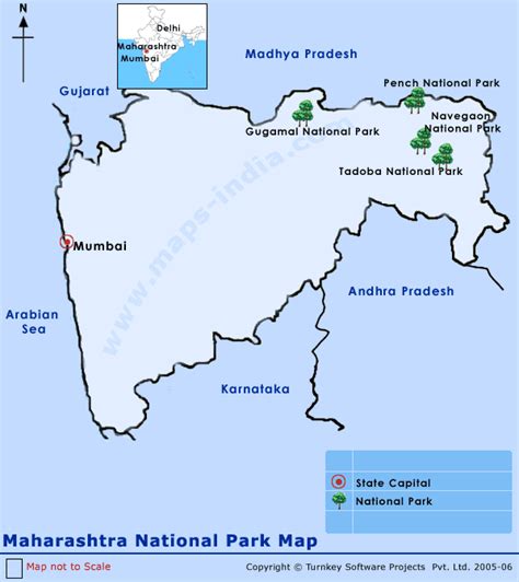 National Parks In Maharashtra Maps Of National Parks In Maharashtra Maharashtra National Parks