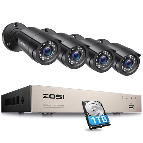 Zosi H Plus Channel Mp Lite Dvr Tb Hard Drive Security Camera