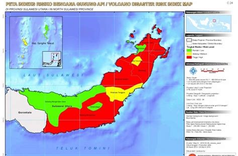 Peta Digital Peta Indeks Risiko Bencana Gunung Api Di Provinsi