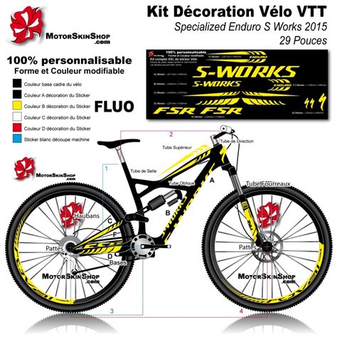 Sticker Cadre VTT Specialized Enduro S Works 2015