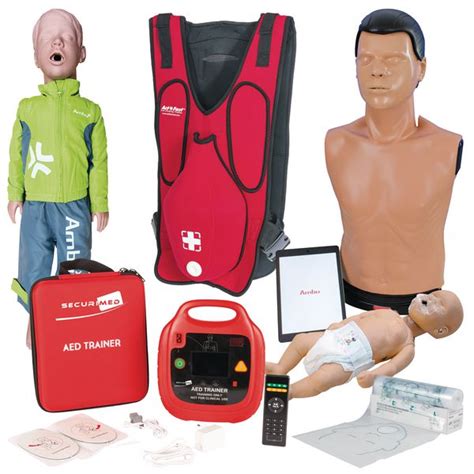 Pack Mannequins Ambu Avec D Fibrillateur De Formation Aed Securimed Et